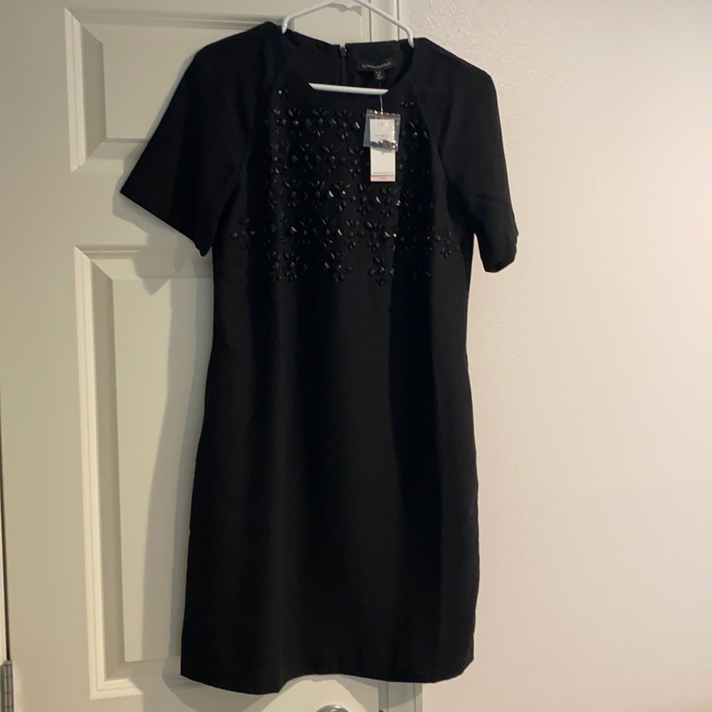 NWT Banana Republic beaded short sleeved dress.